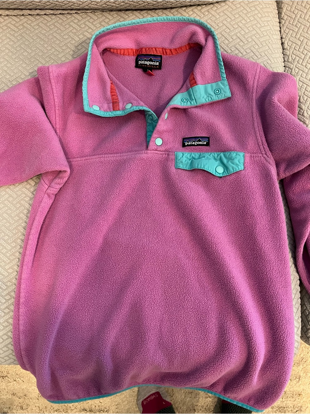 Patagonia synchilla pink pullover